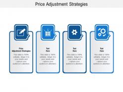 Price adjustment strategies ppt powerpoint presentation inspiration smartart cpb