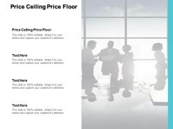 Price ceiling price floor ppt powerpoint presentation infographic template clipart cpb