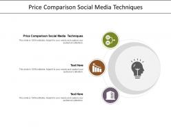 Price comparison social media techniques ppt powerpoint presentation gallery slides cpb