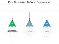 Price comparison software development ppt powerpoint presentation show background image cpb