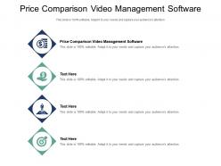 Price comparison video management software ppt powerpoint presentation ideas icons cpb