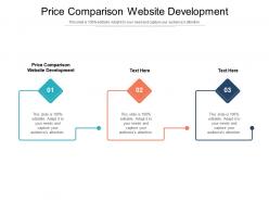 Price comparison website development ppt powerpoint presentation outline themes cpb