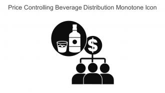 Price Controlling Beverage Distribution Monotone Icon In Powerpoint Pptx Png And Editable Eps Format