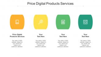 Price Digital Products Services Ppt Powerpoint Presentation Model Skills Cpb