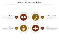 Price discussion sales ppt powerpoint presentation styles show cpb