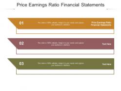 Price earnings ratio financial statements ppt powerpoint presentation layouts model cpb