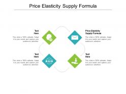 Price elasticity supply formula ppt powerpoint presentation inspiration rules cpb