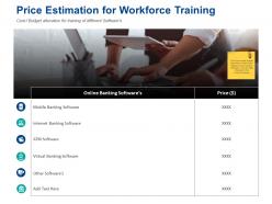 Price estimation for workforce training banking software ppt powerpoint presentation tips