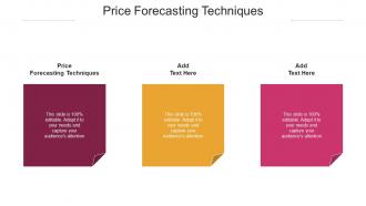 Price Forecasting Techniques Ppt Powerpoint Presentation Infographic Files Cpb