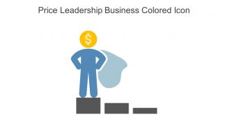 Price Leadership Business Colored Icon In Powerpoint Pptx Png And Editable Eps Format