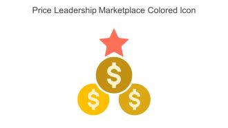 Price Leadership Marketplace Colored Icon In Powerpoint Pptx Png And Editable Eps Format