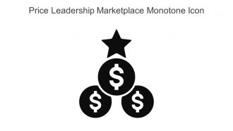 Price Leadership Marketplace Monotone Icon In Powerpoint Pptx Png And Editable Eps Format
