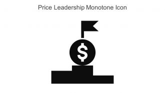 Price Leadership Monotone Icon In Powerpoint Pptx Png And Editable Eps Format