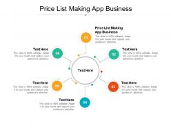 Price list making app business ppt powerpoint presentation inspiration tips cpb