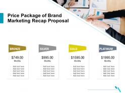 Price package of brand marketing recap proposal ppt example file