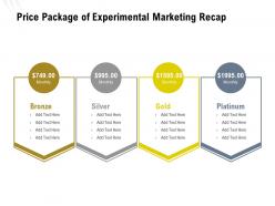 Price package of experimental marketing recap ppt powerpoint presentation layouts