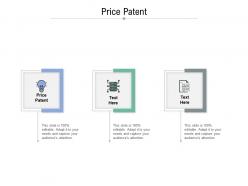 Price patent ppt powerpoint presentation summary smartart cpb