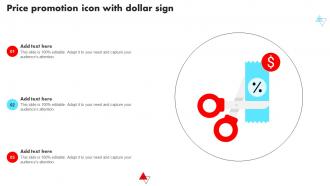 Price Promotion Icon With Dollar Sign