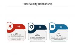 Price quality relationship ppt powerpoint presentation portfolio grid cpb