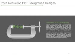 Price reduction ppt background designs