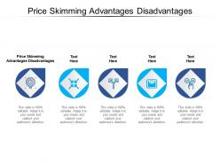 Price skimming advantages disadvantages ppt powerpoint presentation infographics cpb