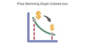 Price Skimming Graph Colored Icon In Powerpoint Pptx Png And Editable Eps Format