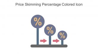 Price Skimming Percentage Colored Icon In Powerpoint Pptx Png And Editable Eps Format