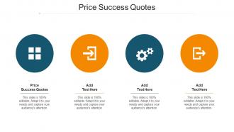 Price Success Quotes Ppt Powerpoint Presentation Model Styles Cpb