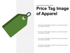 Price tag image of apparel