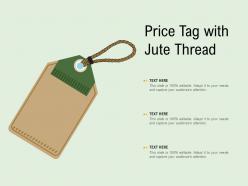 Price tag with jute thread