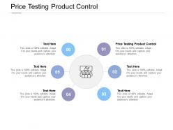 Price testing product control ppt powerpoint presentation styles model cpb