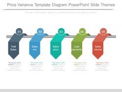 Price variance template diagram powerpoint slide themes