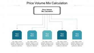 Price volume mix calculation ppt powerpoint presentation inspiration cpb