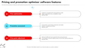 Pricing And Promotion Optimizer Software Features