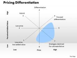 Pricing differentiation powerpoint presentation slide template