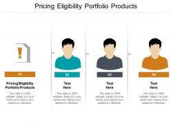 Pricing eligibility portfolio products ppt powerpoint presentation pictures model cpb