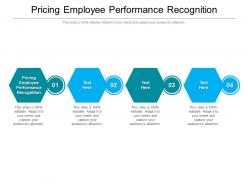 Pricing employee performance recognition ppt powerpoint presentation portfolio example cpb