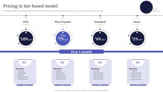 Pricing In Tier Based Model Information Technology MSPS Ppt File Slides