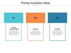 Pricing incentives ideas ppt powerpoint presentation file background images cpb
