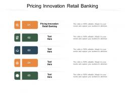Pricing innovation retail banking ppt powerpoint presentationmodel brochure cpb