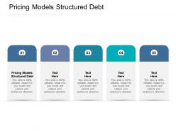 Pricing models structured debt ppt powerpoint presentation icon files cpb