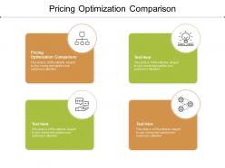 Pricing optimization comparison ppt powerpoint presentation summary objects cpb