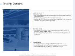 Pricing Options Ppt Powerpoint Presentation Styles Example Introduction