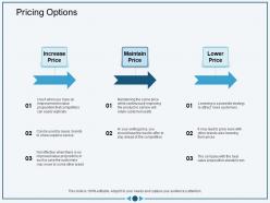 Pricing Options To Stay Ahead Ppt Powerpoint Presentation Icon Demonstration