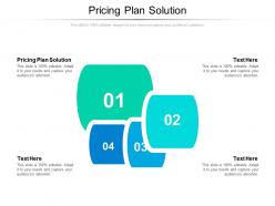 Pricing plan solution ppt powerpoint presentation infographics mockup cpb