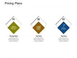Pricing plans ppt powerpoint presentation icon influencers cpb