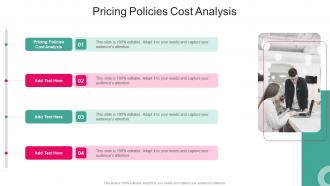 Pricing Policies Cost Analysis In Powerpoint And Google Slides Cpb