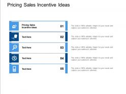 Pricing sales incentive ideas ppt powerpoint presentation show gridlines cpb