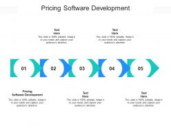Pricing software development ppt powerpoint presentation infographics backgrounds cpb