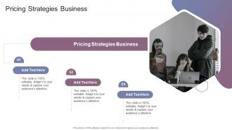 Pricing Strategies Business In Powerpoint And Google Slides Cpb
